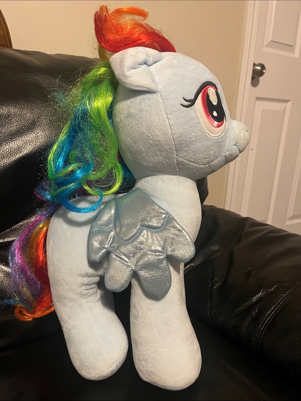 2/$10 Rainbow Bright Plush My Little Pony 16”Toy - Light Blue